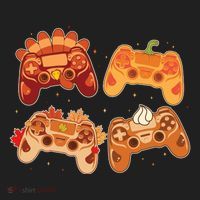 Thanksgiving Autumn Fall Video Game Controllers Tumbler thumb 3