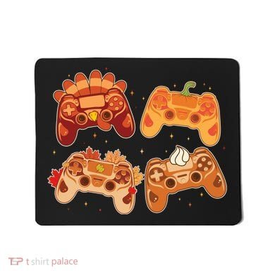 Thanksgiving Autumn Fall Video Game Controllers Mousepad