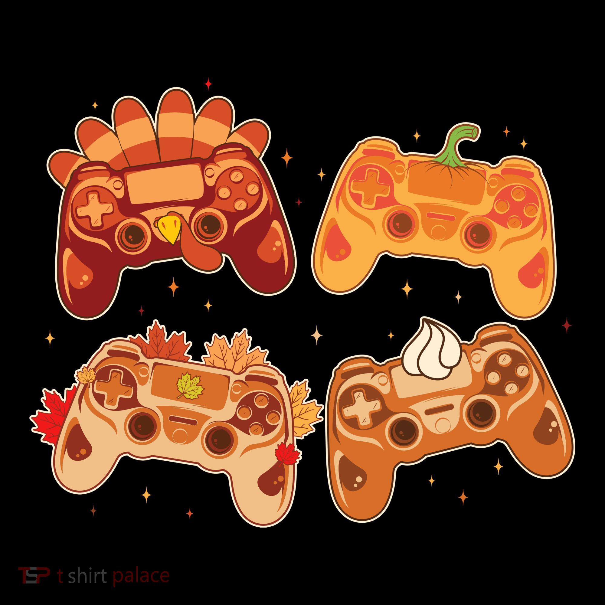 Thanksgiving Autumn Fall Video Game Controllers Toddler Hoodie