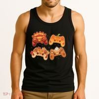 Thanksgiving Autumn Fall Video Game Controllers Tank Top thumb 3