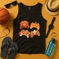 Thanksgiving Autumn Fall Video Game Controllers Tank Top thumb 4