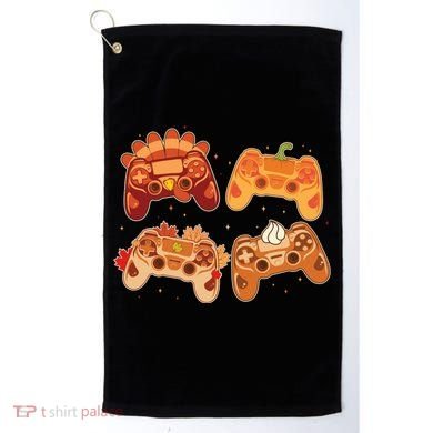 Thanksgiving Autumn Fall Video Game Controllers Golf Towel