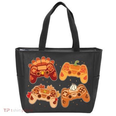 Thanksgiving Autumn Fall Video Game Controllers Tote Bag