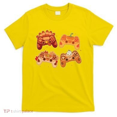 Thanksgiving Autumn Fall Video Game Controllers T-Shirt