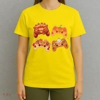 Thanksgiving Autumn Fall Video Game Controllers T-Shirt thumb 4