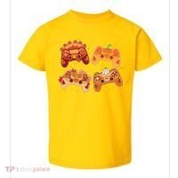Thanksgiving Autumn Fall Video Game Controllers Toddler T-Shirt thumb 0