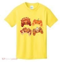 Thanksgiving Autumn Fall Video Game Controllers Kids T-Shirt thumb 0