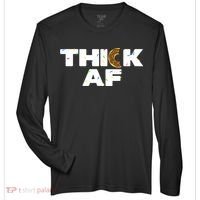 Thick AF Funny Donut Fitness Weightlifting Zone Performance Long-Sleeve T-Shirt thumb 0