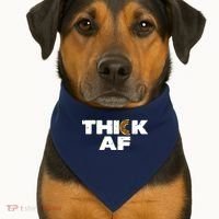Thick AF Funny Donut Fitness Weightlifting USA-Made Doggie Bandana thumb 1