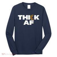 Thick AF Funny Donut Fitness Weightlifting Long Sleeve Shirt thumb 0