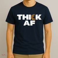 Thick AF Funny Donut Fitness Weightlifting T-Shirt thumb 3