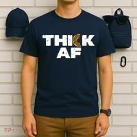 Thick AF Funny Donut Fitness Weightlifting T-Shirt thumb 6