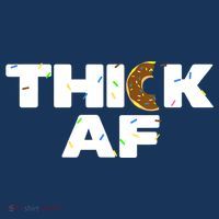 Thick AF Funny Donut Fitness Weightlifting Women's Hoodie thumb 2