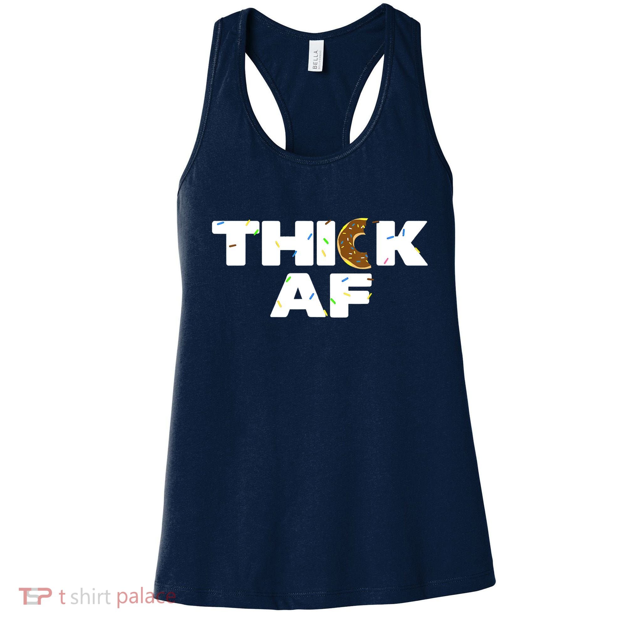 Thick AF Funny Donut Fitness Weightlifting Women's Tank Top