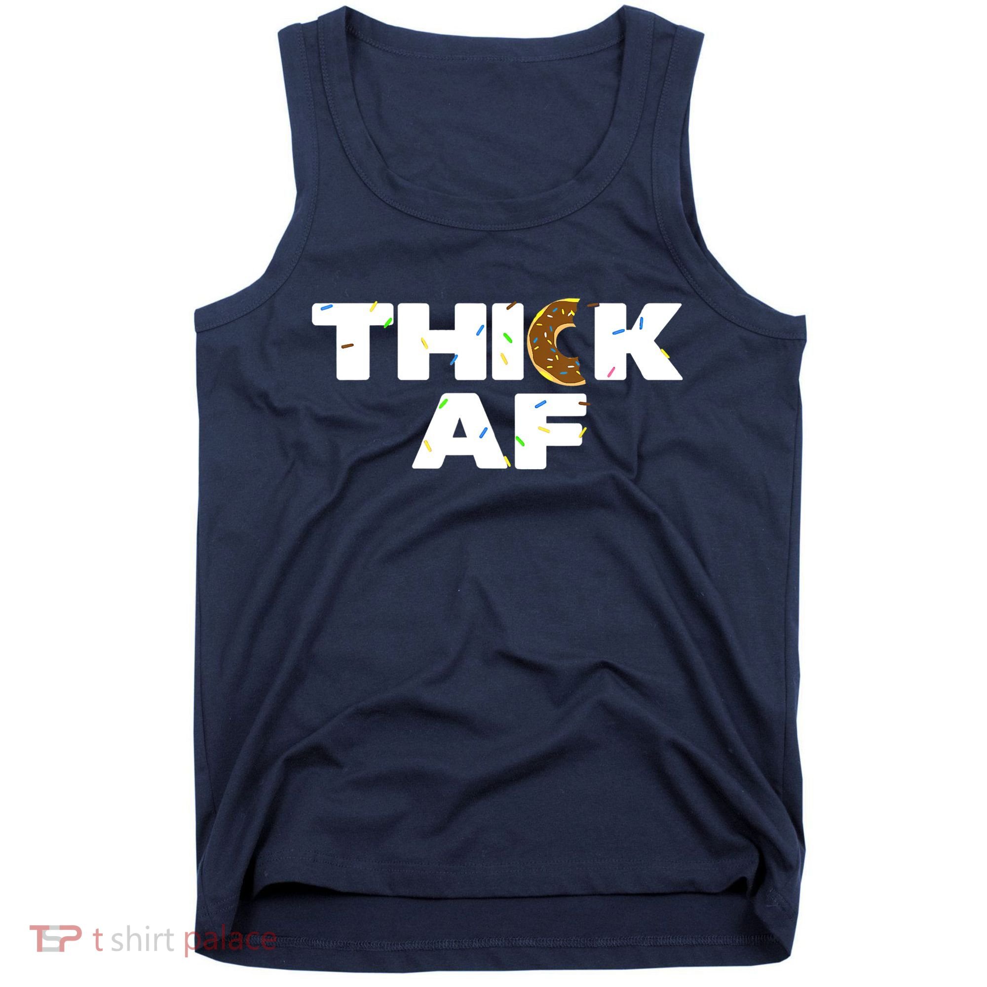 Thick AF Funny Donut Fitness Weightlifting Tank Top