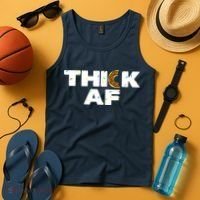 Thick AF Funny Donut Fitness Weightlifting Tank Top thumb 4