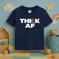Thick AF Funny Donut Fitness Weightlifting Toddler T-Shirt thumb 3