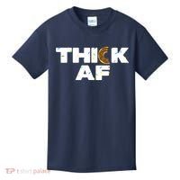 Thick AF Funny Donut Fitness Weightlifting Kids T-Shirt thumb 0