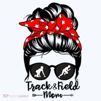 Track And Field Athlete Messy Bun Hair Funny Runner Athlete Gift T-Shirt thumb 7