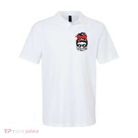 Track And Field Athlete Messy Bun Hair Funny Runner Athlete Gift Polo thumb 0