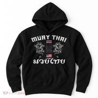 Thailand American Flag Muay Thai Boxing Training Equipment Hoodie thumb 0
