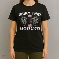 Thailand American Flag Muay Thai Boxing Training Equipment T-Shirt thumb 4