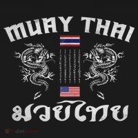 Thailand American Flag Muay Thai Boxing Training Equipment Women's Hoodie thumb 2