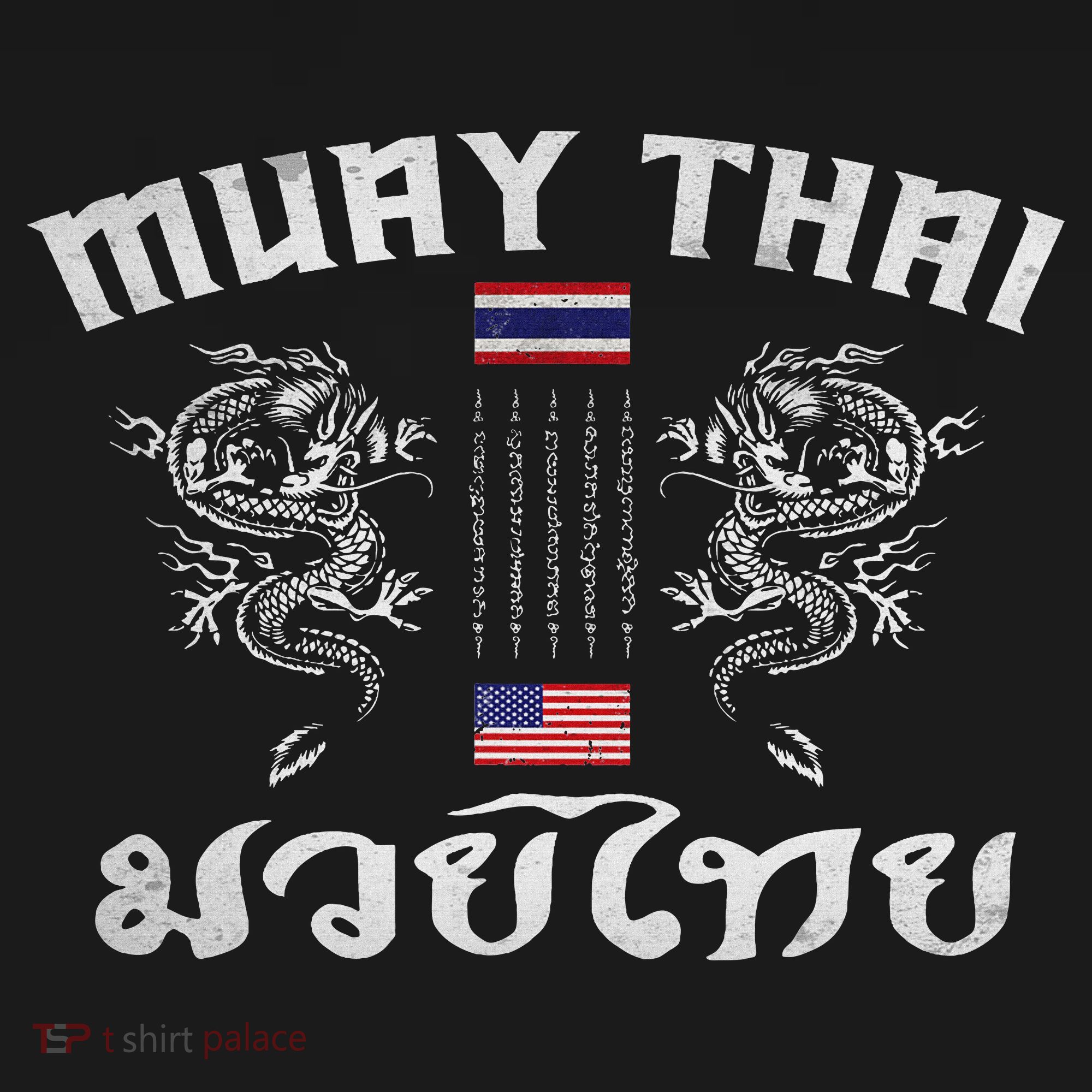 Thailand American Flag Muay Thai Boxing Training Equipment Women's Hoodie