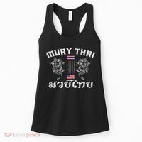 Thailand American Flag Muay Thai Boxing Training Equipment Women's Tank Top thumb 0