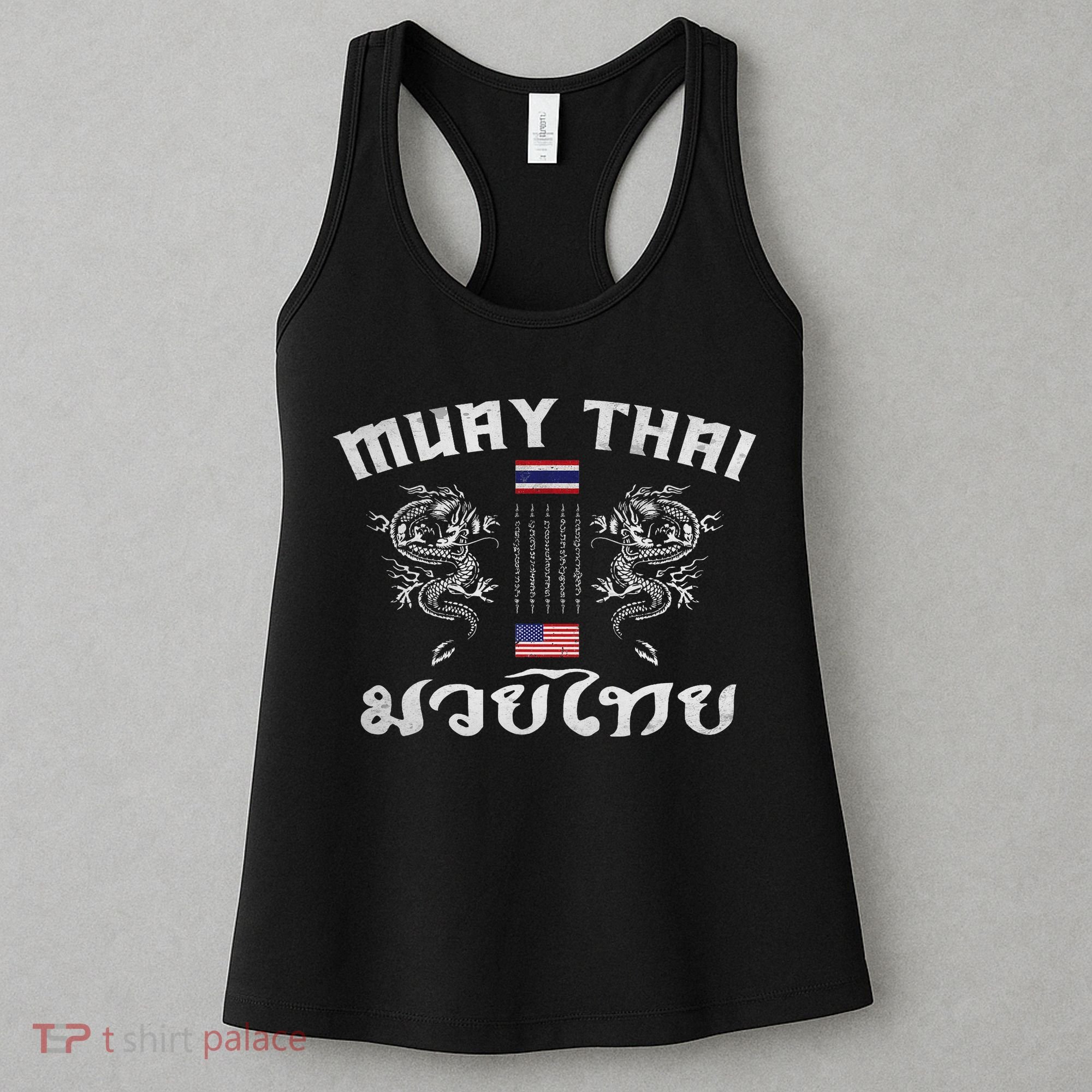Thailand American Flag Muay Thai Boxing Training Equipment Women's Tank Top