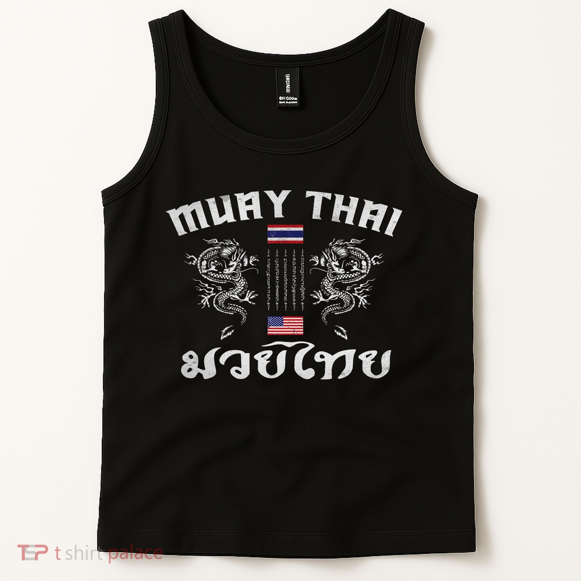 Thailand American Flag Muay Thai Boxing Training Equipment Tank Top