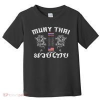 Thailand American Flag Muay Thai Boxing Training Equipment Toddler T-Shirt thumb 0