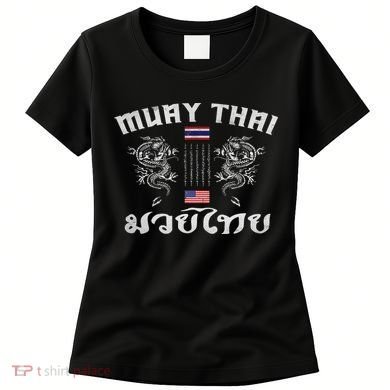 Thailand American Flag Muay Thai Boxing Training Equipment Women's T-Shirt