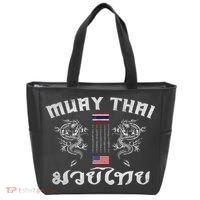 Thailand American Flag Muay Thai Boxing Training Equipment Tote Bag thumb 0