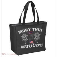 Thailand American Flag Muay Thai Boxing Training Equipment Tote Bag thumb 2