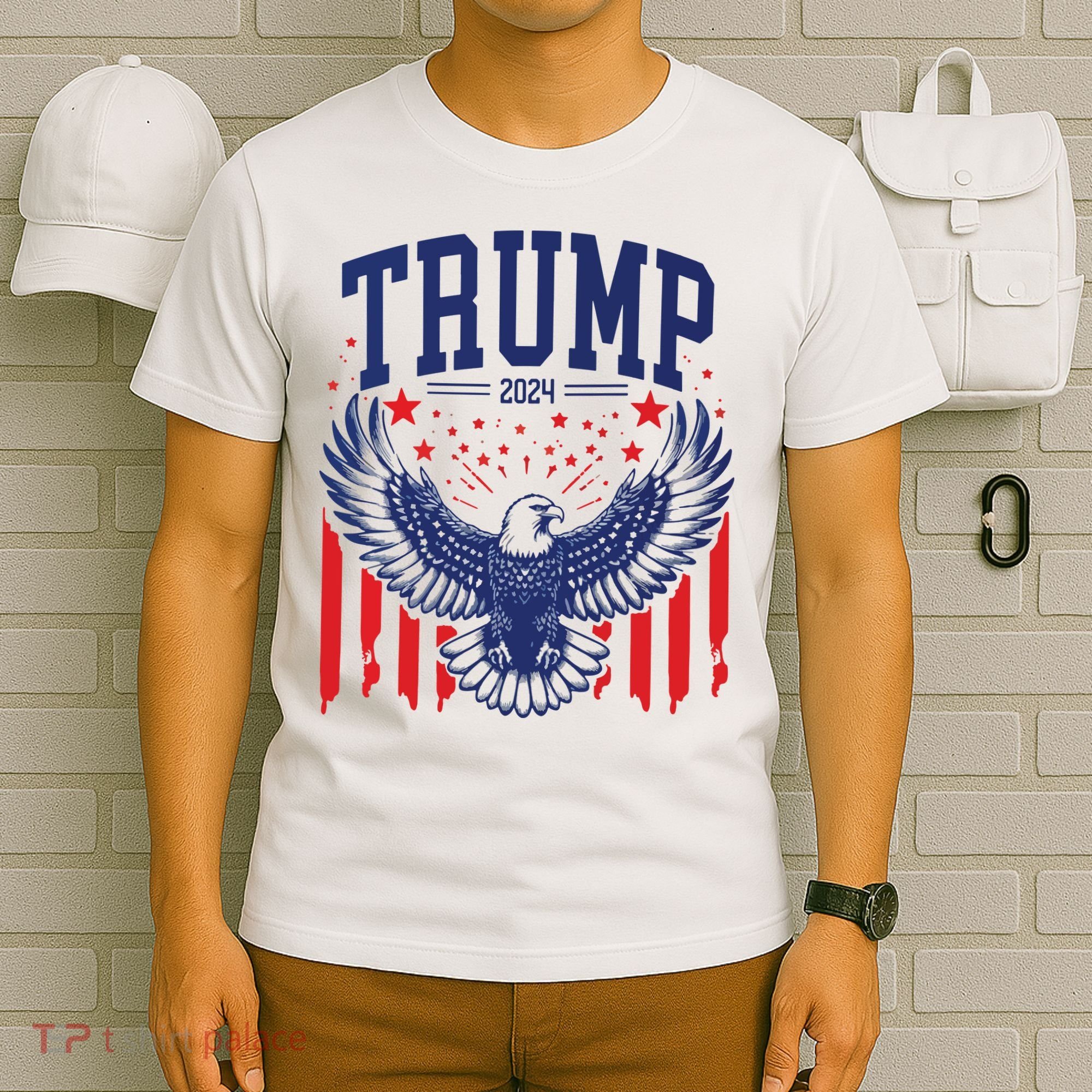 Trump American Flag Pro Trump America T-Shirt