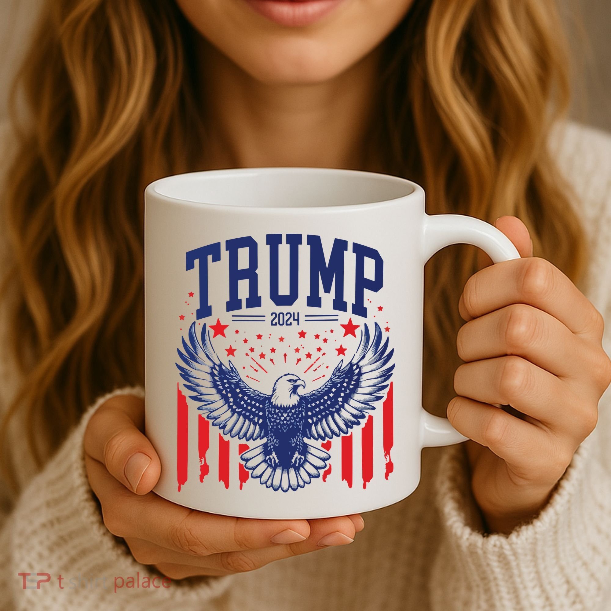 Trump American Flag Pro Trump America Coffee Mug