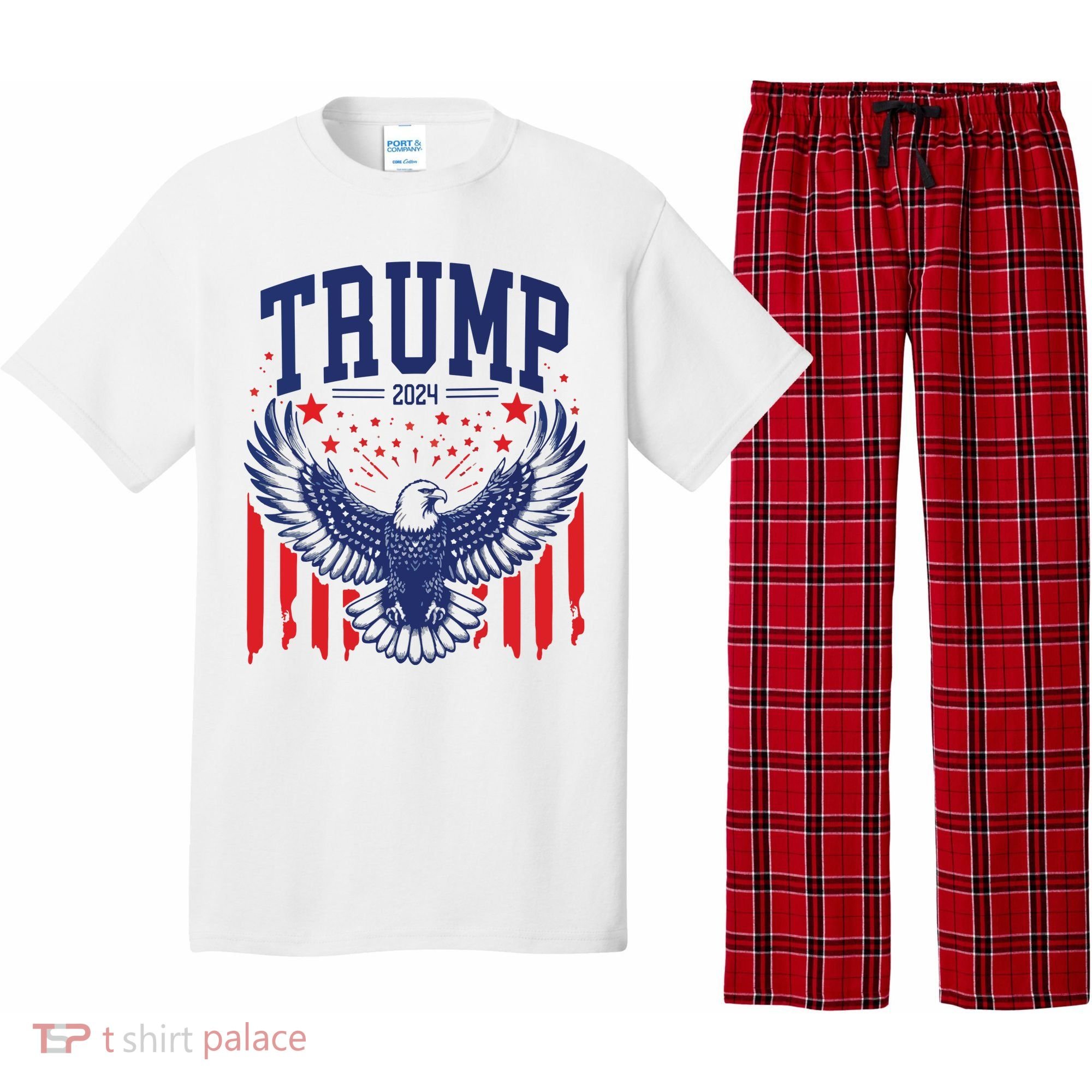 Trump American Flag Pro Trump America Pajama Set