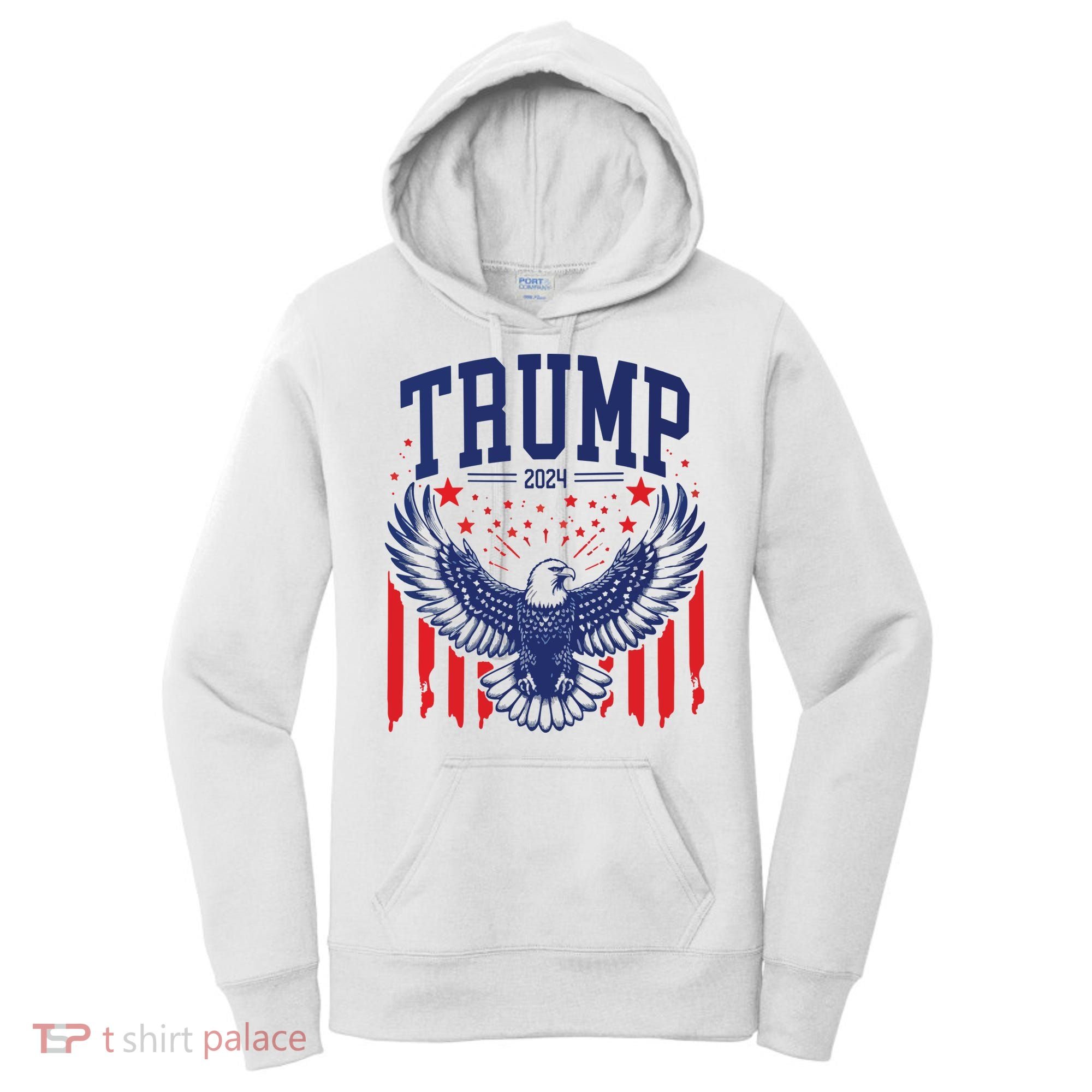 Trump American Flag Pro Trump America Women's Hoodie