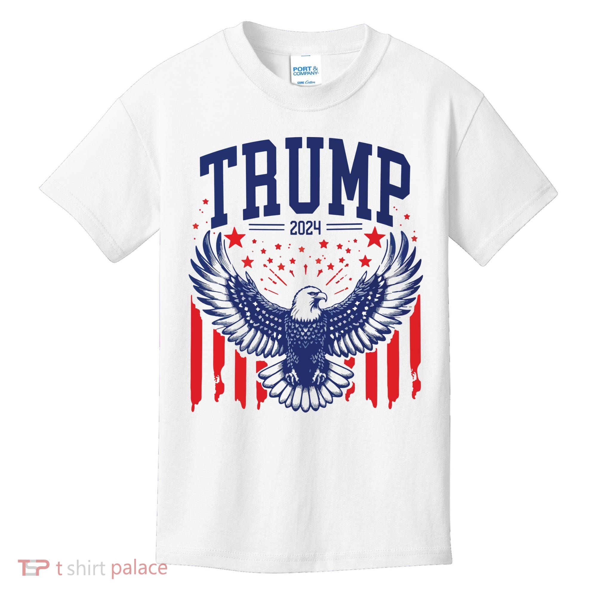 Trump American Flag Pro Trump America Kids T-Shirt