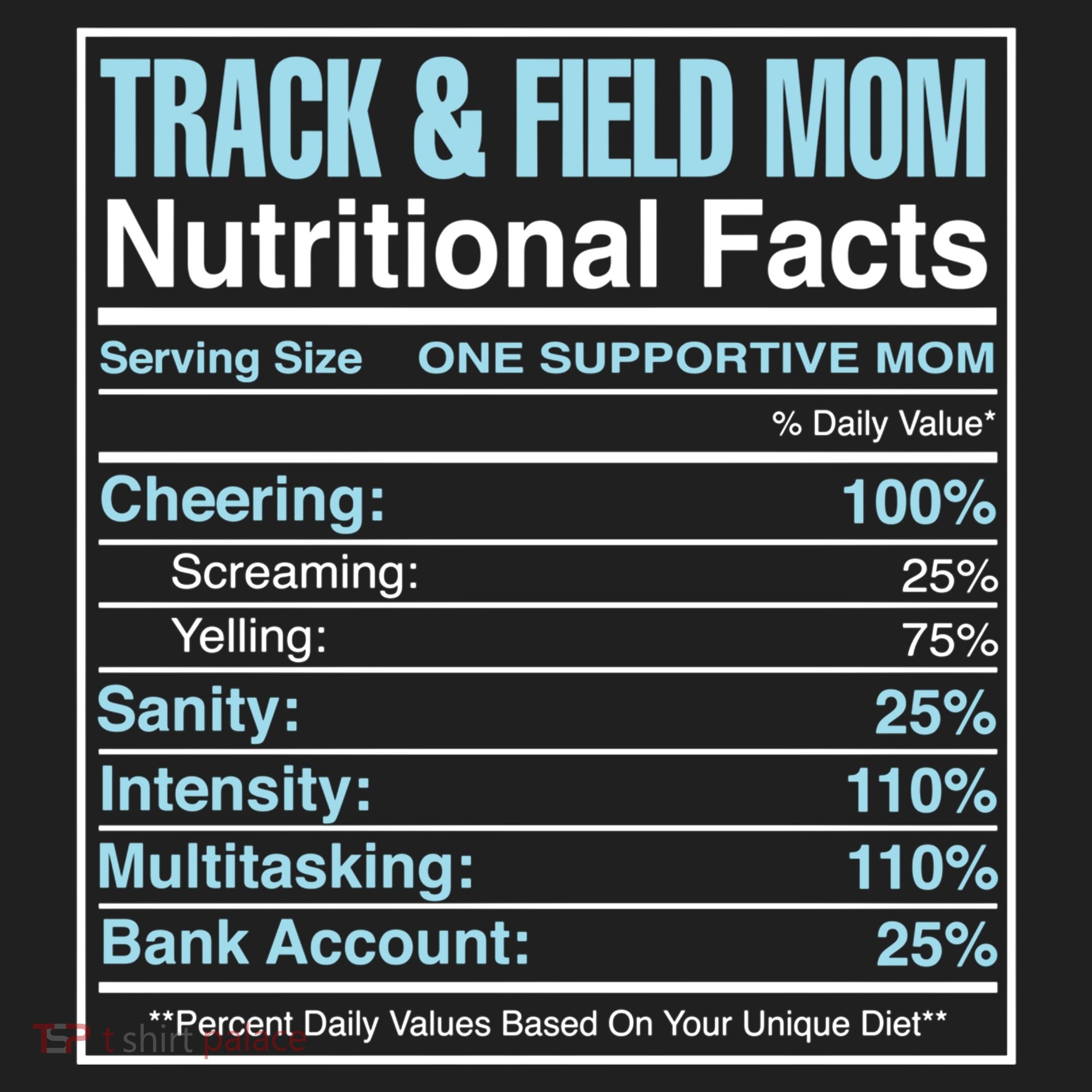 Track And Field Mom Nutritional Facts Marathon Runners Mama Gift Beanie