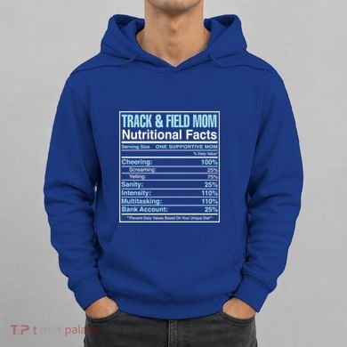 Track And Field Mom Nutritional Facts Marathon Runners Mama Gift Hoodie