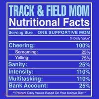 Track And Field Mom Nutritional Facts Marathon Runners Mama Gift Long Sleeve Shirt thumb 2