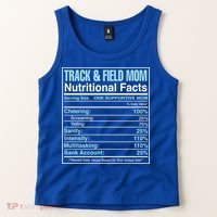 Track And Field Mom Nutritional Facts Marathon Runners Mama Gift Tank Top thumb 2