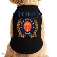 Trump A Fine President 2024 Doggie Tank thumb 0