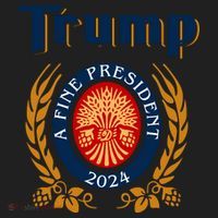 Trump A Fine President 2024 Beanie thumb 2