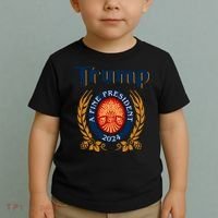 Trump A Fine President 2024 Toddler T-Shirt thumb 2