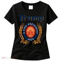 Trump A Fine President 2024 Women's T-Shirt thumb 0