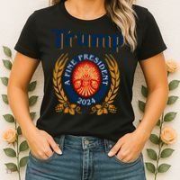 Trump A Fine President 2024 Women's T-Shirt thumb 2