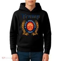 Trump A Fine President 2024 Kids Hoodie thumb 4